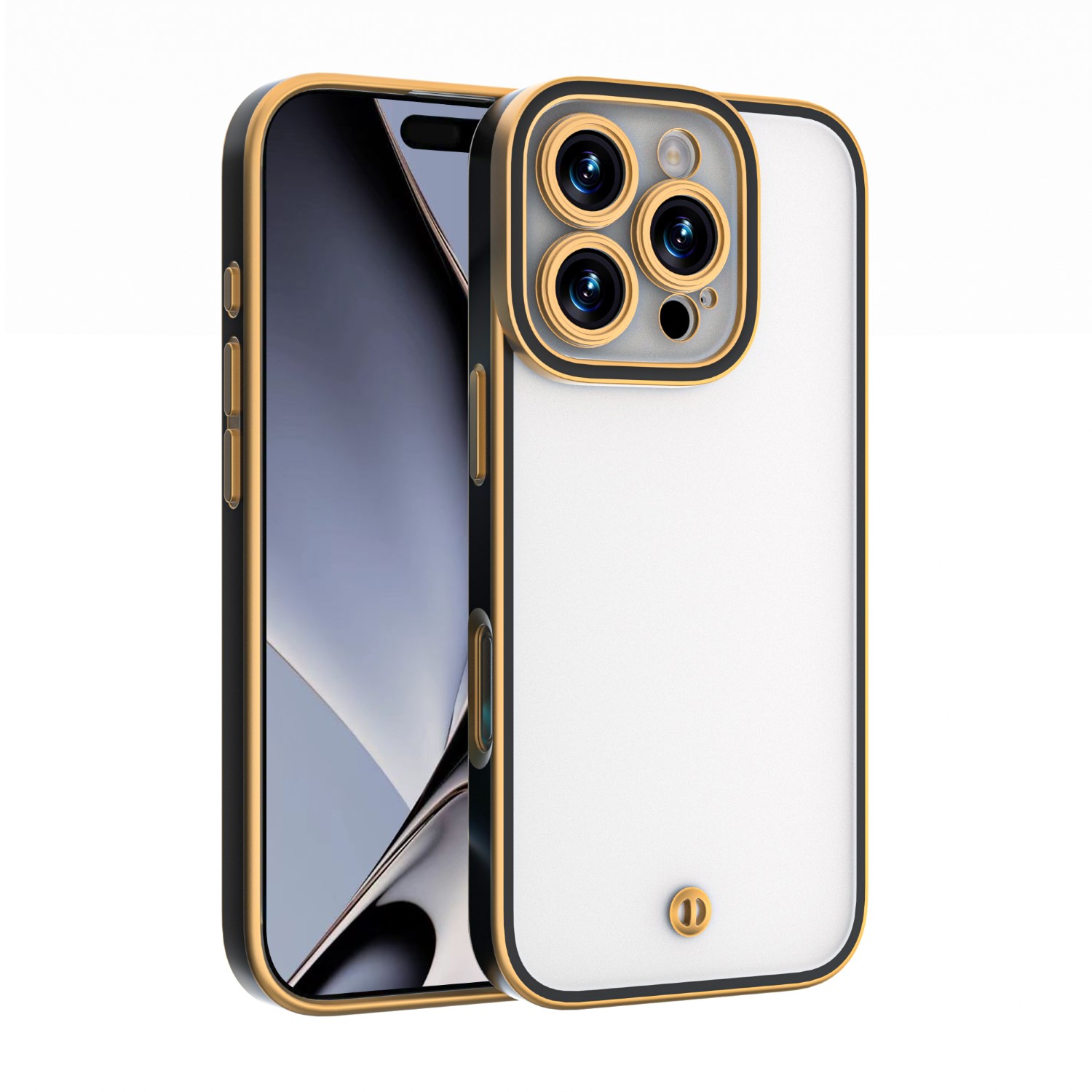 Silky Gold viedtālruņa apvalks iPhone 16 6,1" melns