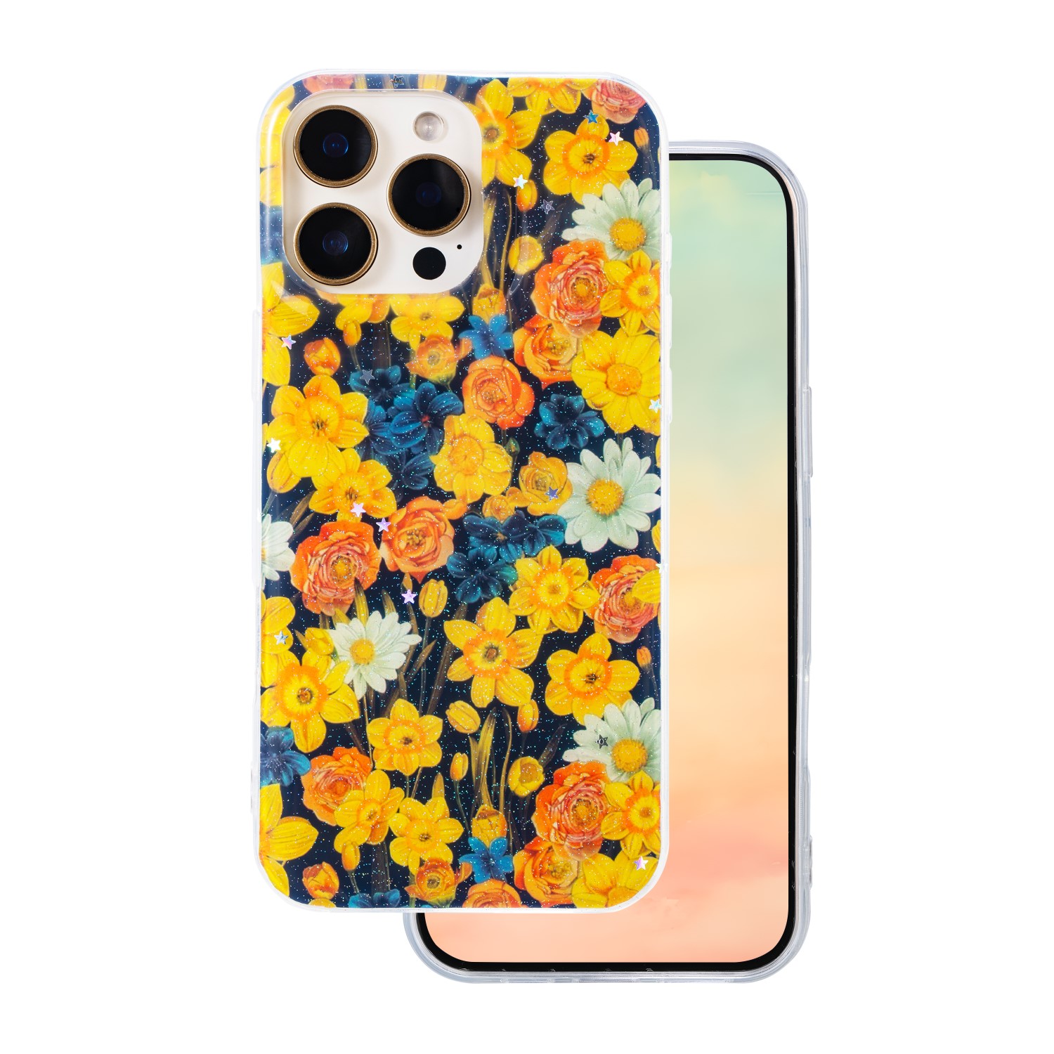 Glow Glam viedtālruņa apvalks iPhone 16 Pro Max 6,9" oranžs