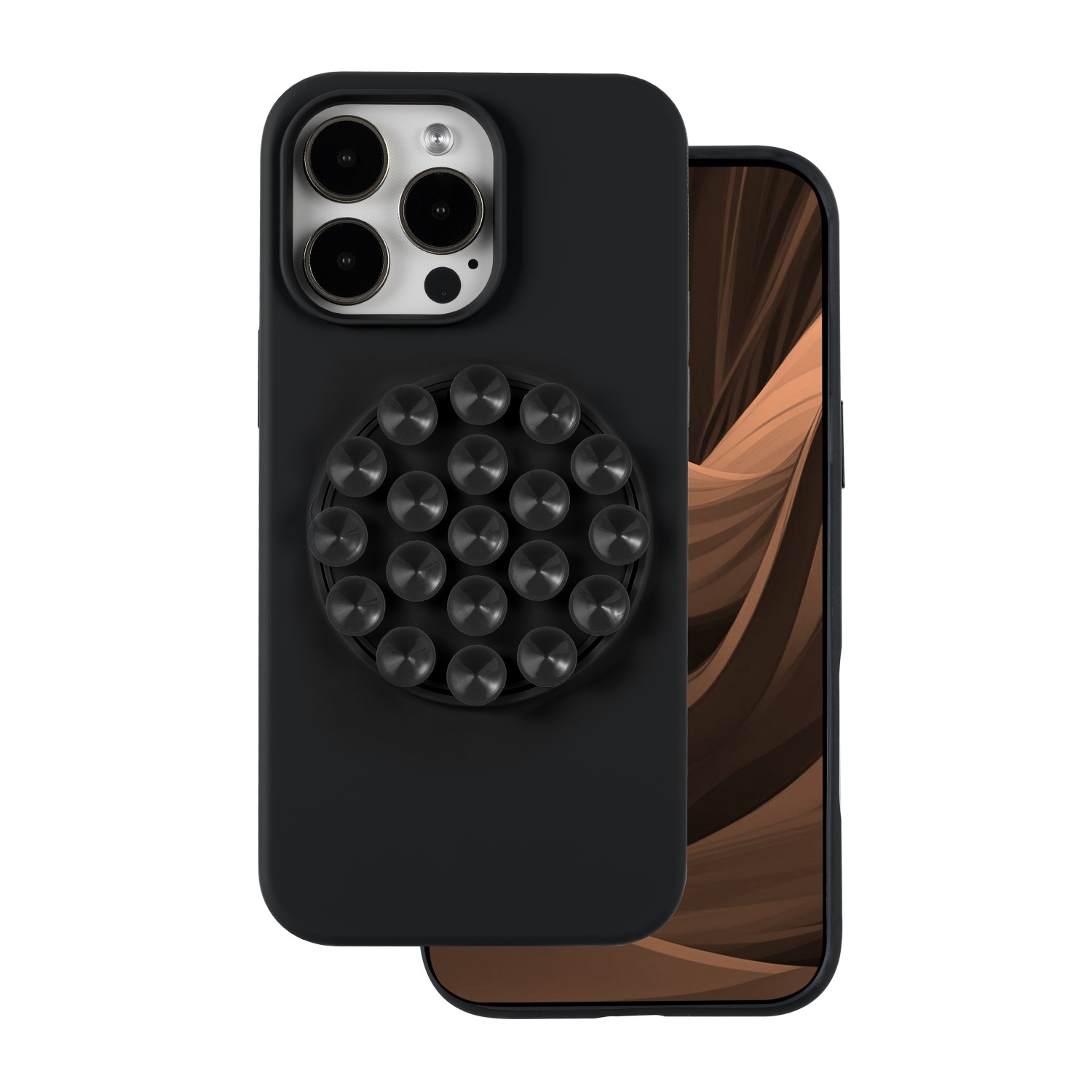 Silicone Stick case for iPhone 16 Pro 6,3" black