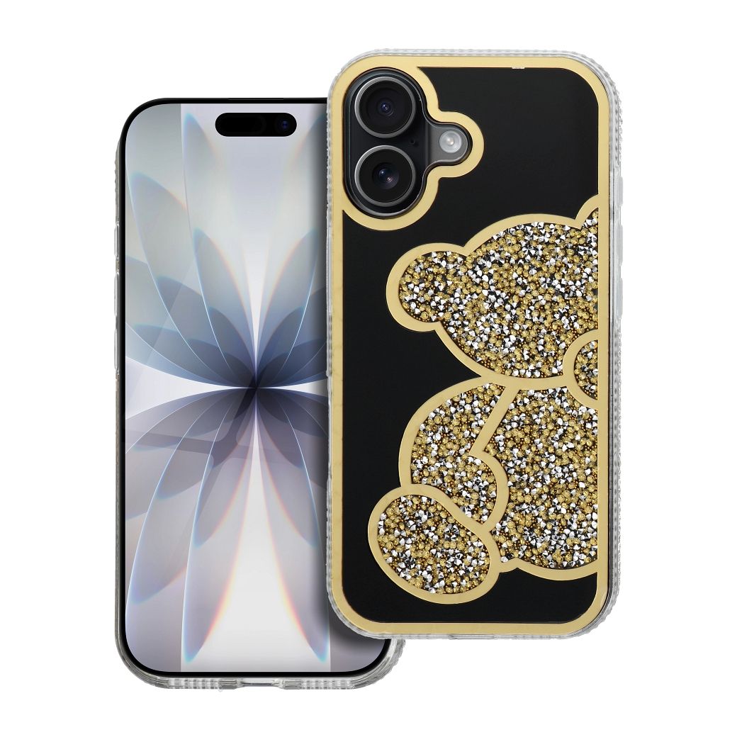 TEDDY BEAR viedtālruņa apvalks IPHONE 17 zelta