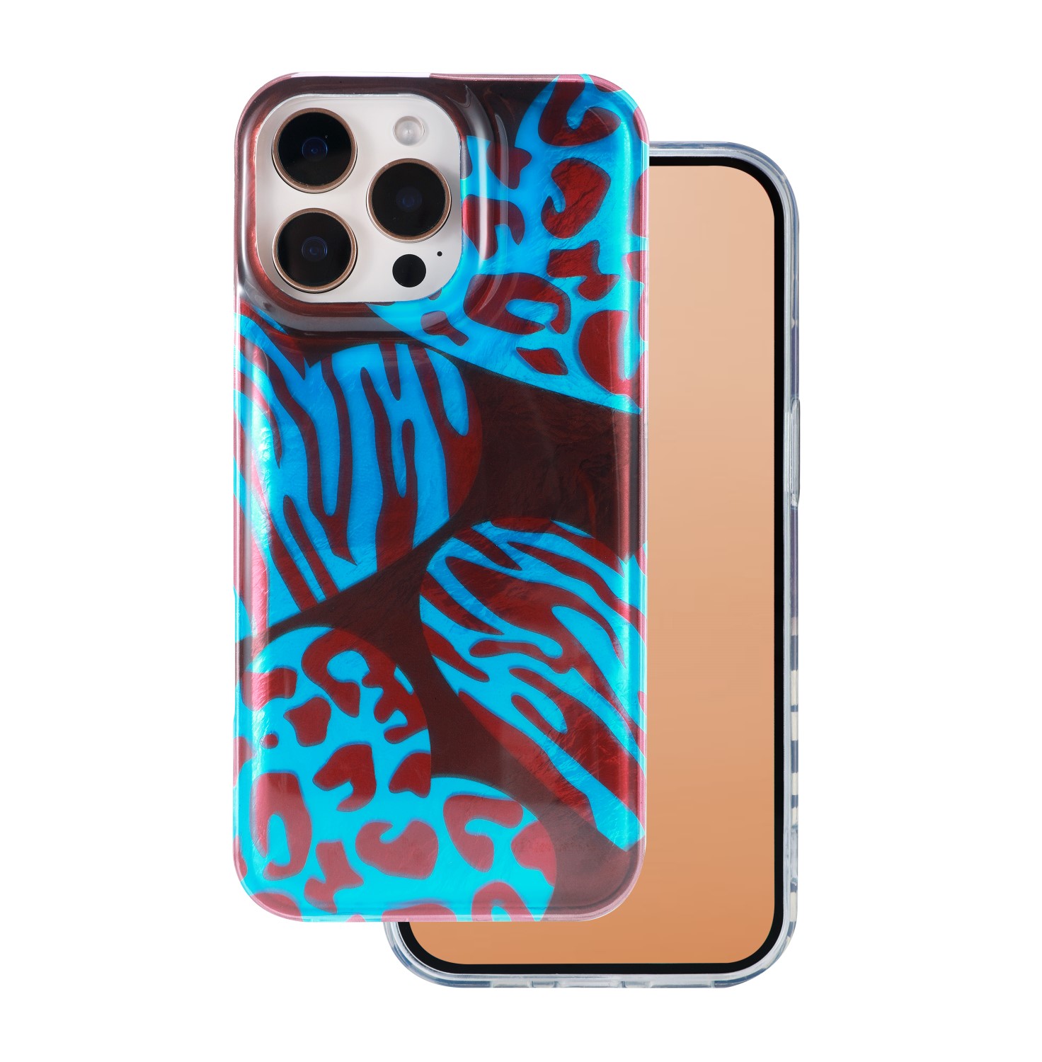 Animal Print maciņš for iPhone 15 Pro 6,1" Chameleon
