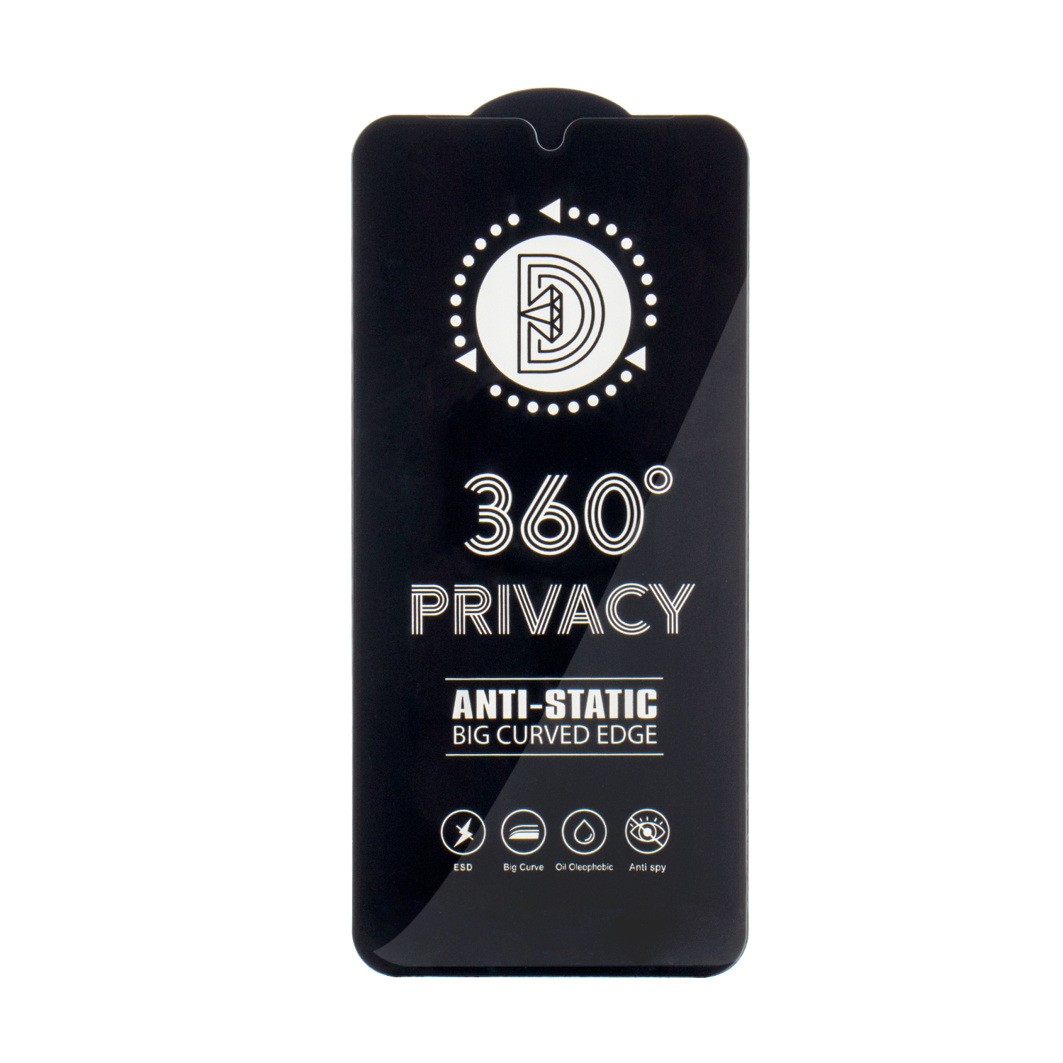 Tempered stikls Privātuma 360 for iPhone 13 / 13 Pro / 14 / 16e / 17e