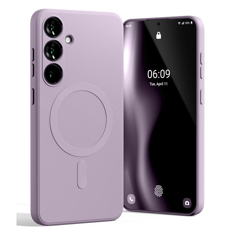 Mercury Semi-Silicone MagSafe maciņš, paredzēts Samsung S25+, ceriņu violets