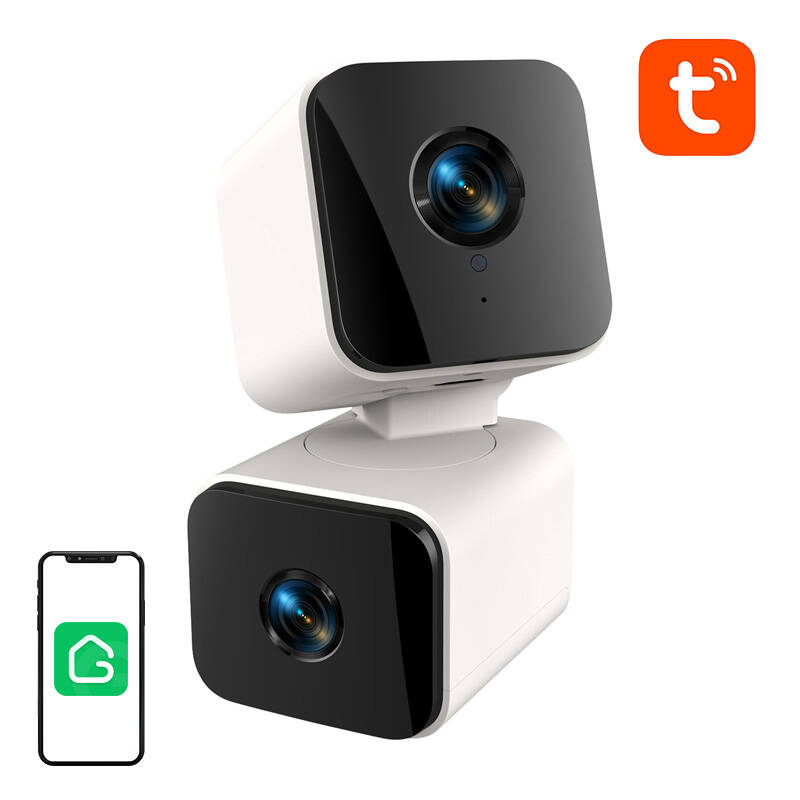 Gosund PC12 viedā dubultā WiFi kamera (4MP 1920x2160, Tuya)