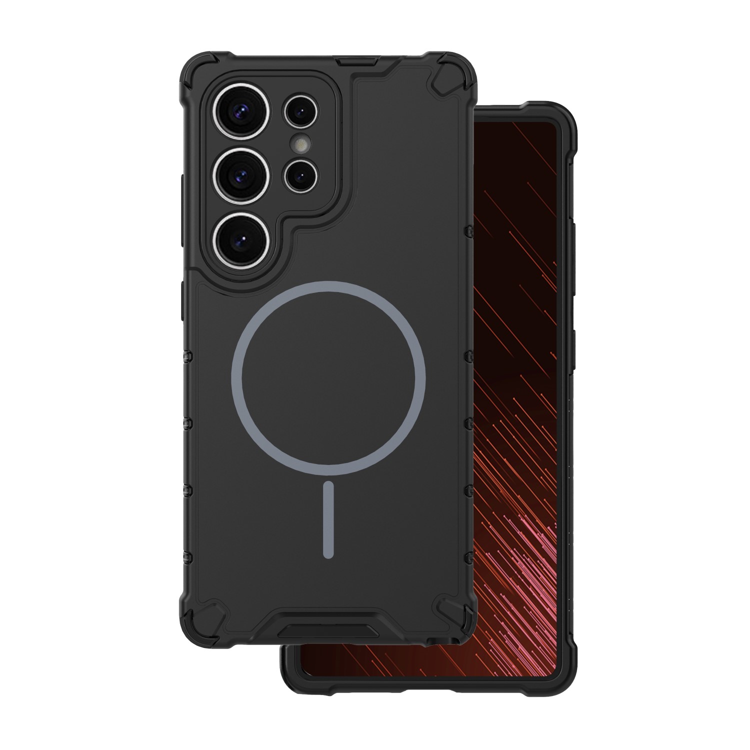 Defender 2in1 Mag maciņš for Samsung Galaxy S25 Ultra melns