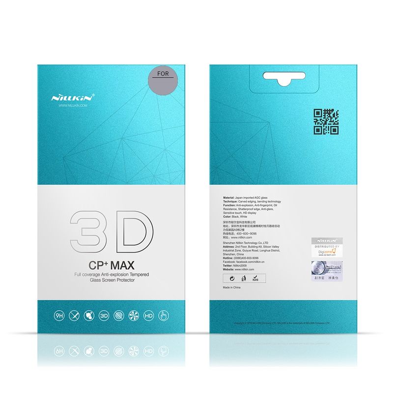 Nillkin 3D Max CP+ ekrāna aizsargs, paredzēts Samsung S10, melns, nesaderīgs ar pirkstu nospiedumu lasītāju