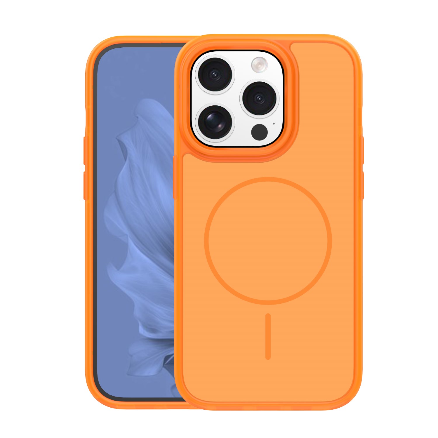 Frame Thin Mag maciņš for iPhone 15 Pro 6,1" oranžs