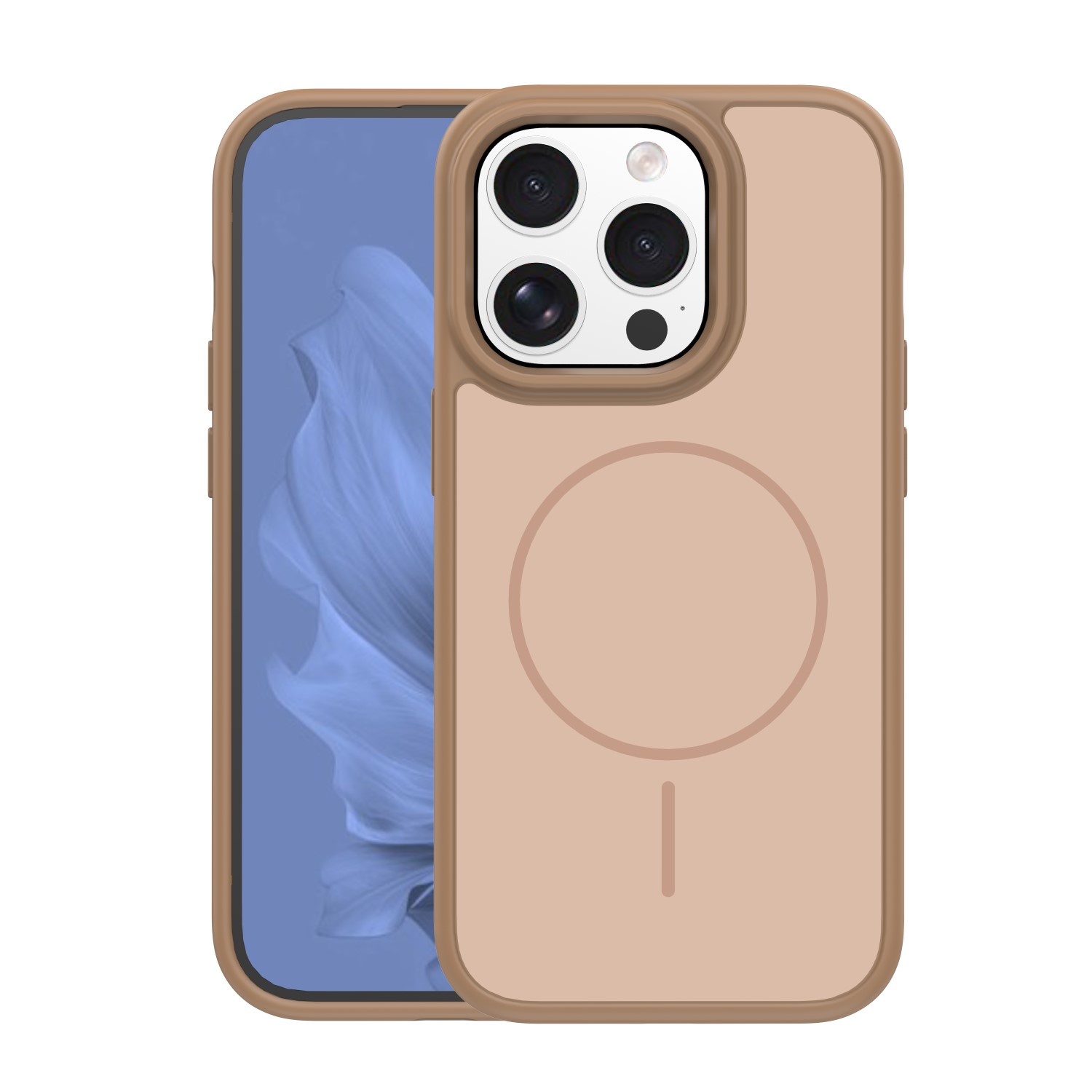 Frame Thin Mag maciņš for iPhone 15 Pro 6,1" brūns
