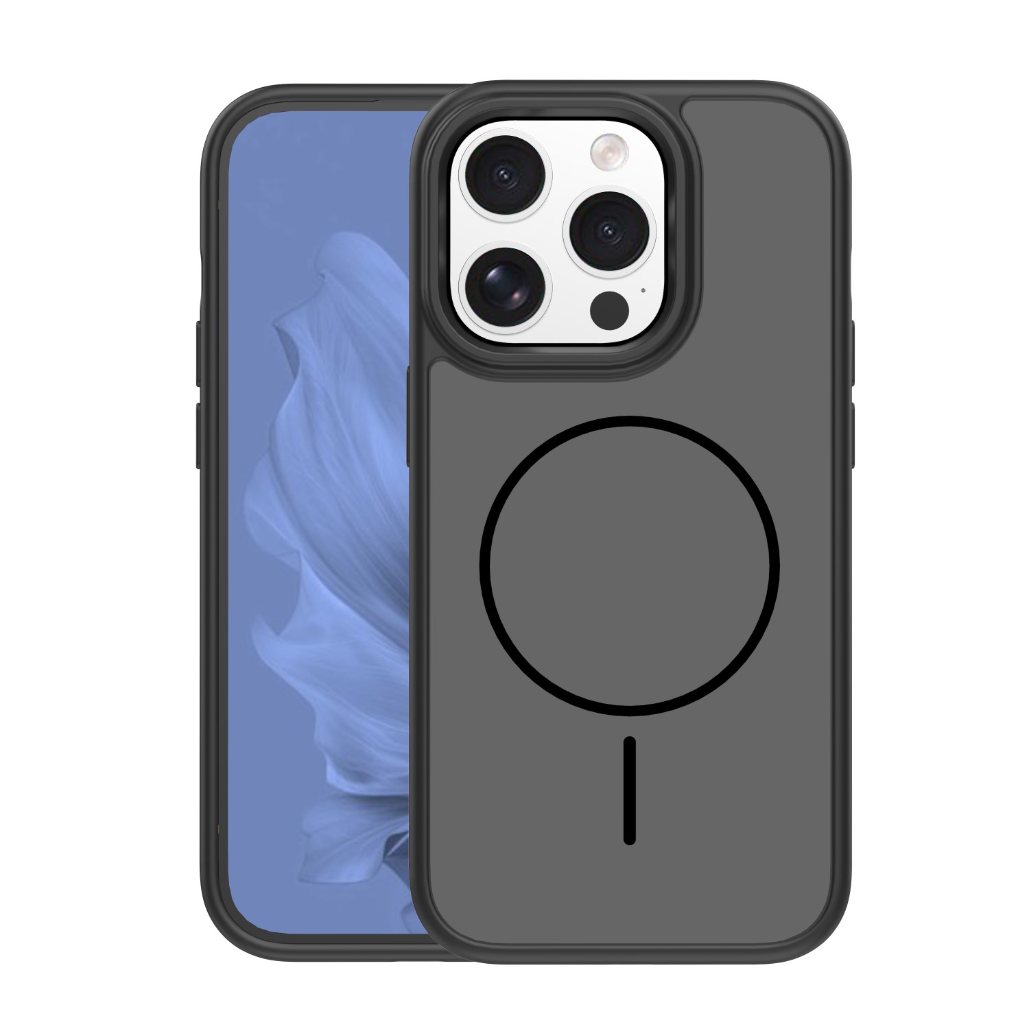 Frame Thin Mag maciņš for iPhone 15 Pro 6,1" melns