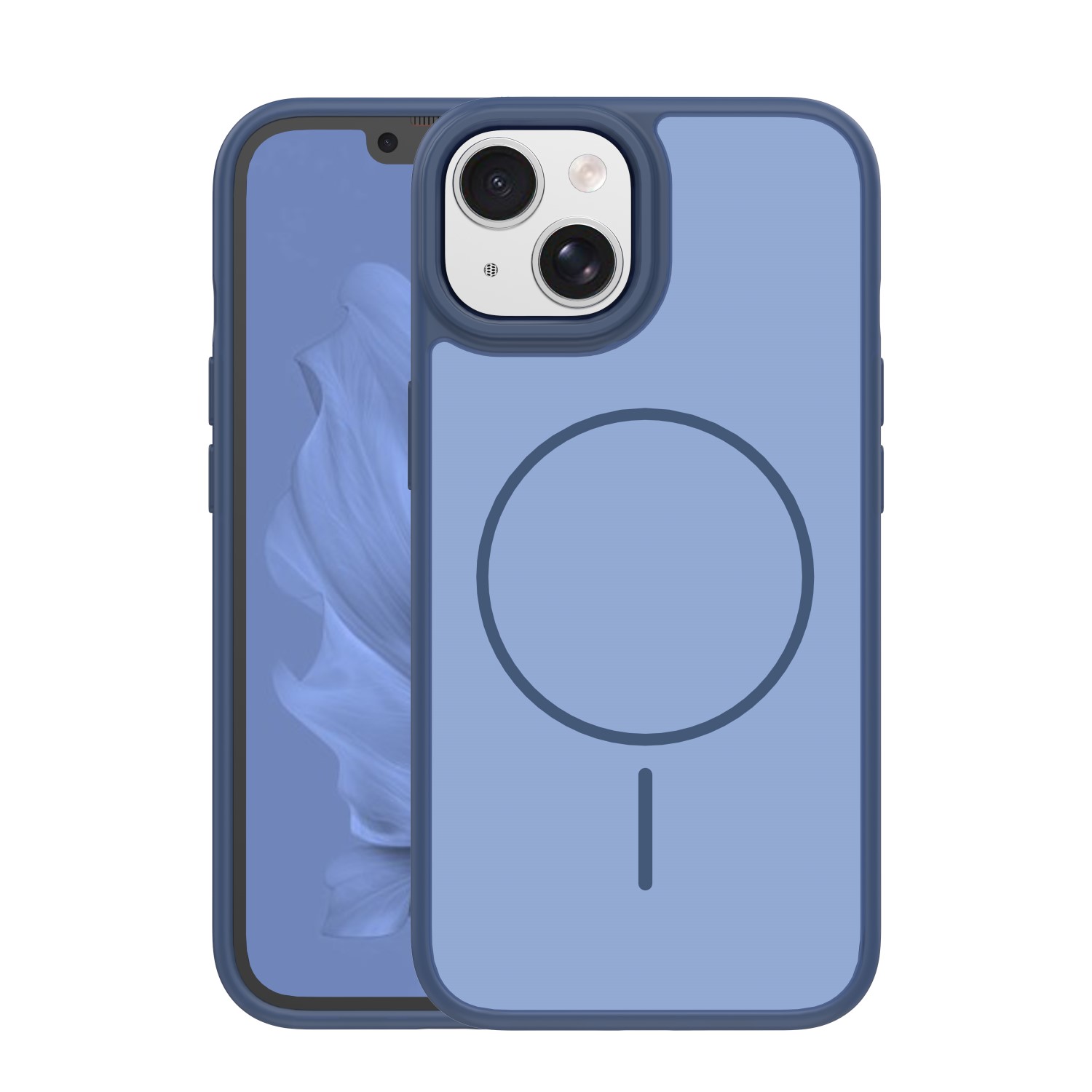 Frame Thin Mag maciņš for iPhone 15 6,1" tumši zils