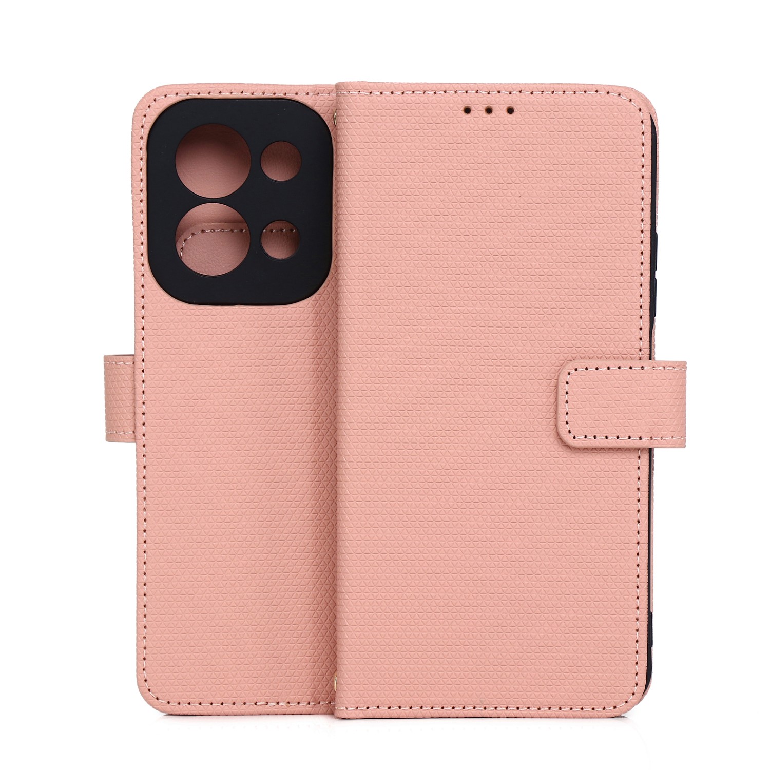 Viedais Triangle maciņš for Xiaomi Redmi 15C 4G EU / 15C 5G EU (173.16 x 81.06 x 8.2 mm) rozā