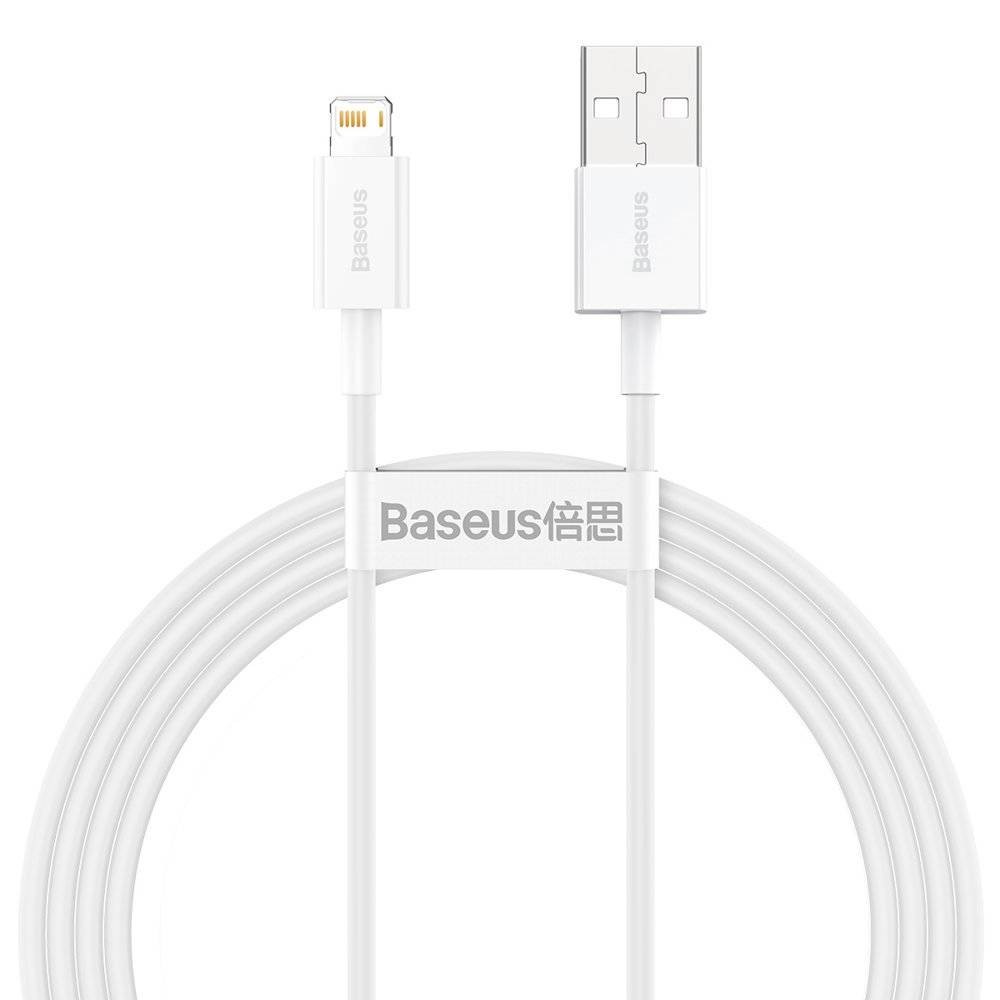 Baseus Superior USB - Lightning kabelis 2.4A 1.5 m balts (CALYS-B02)