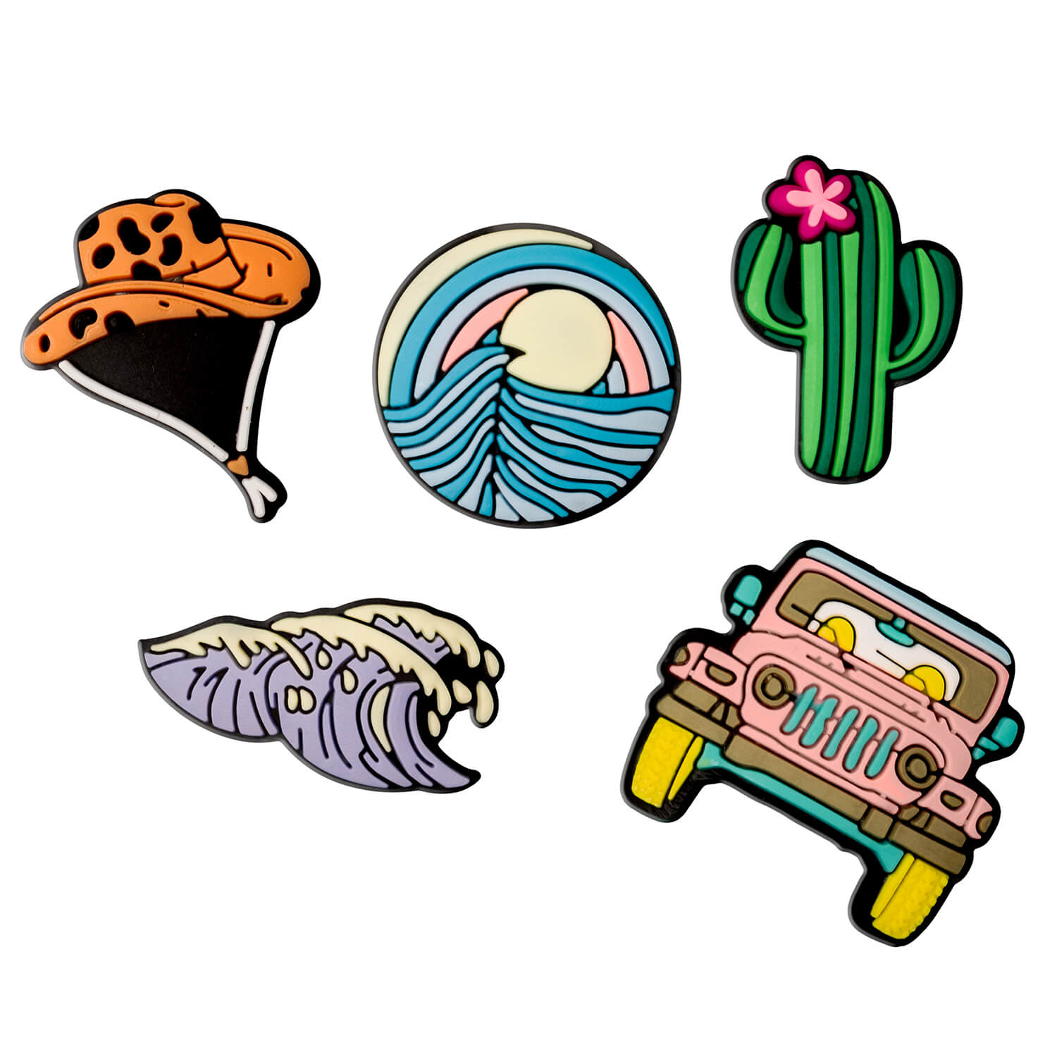 3D Sticker Summer 5pcs set