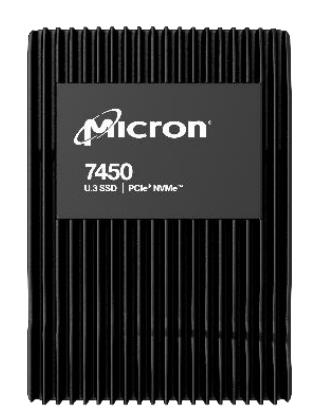 Micron 7450 PRO 3.84TB PCIe NVMe SSD disks U.3 lasīšana 6800 MB/s rakstīšana 5300 MB/s