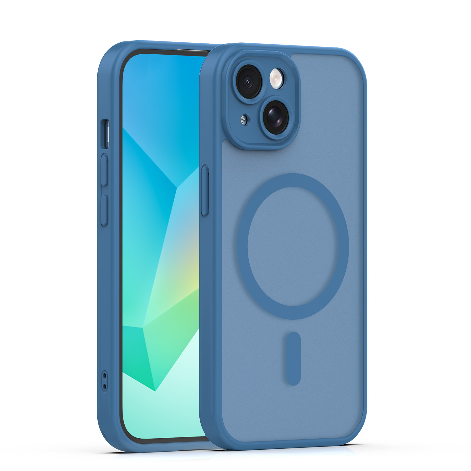 Mag Matt maciņš iPhone 14 6,1" tumši zils