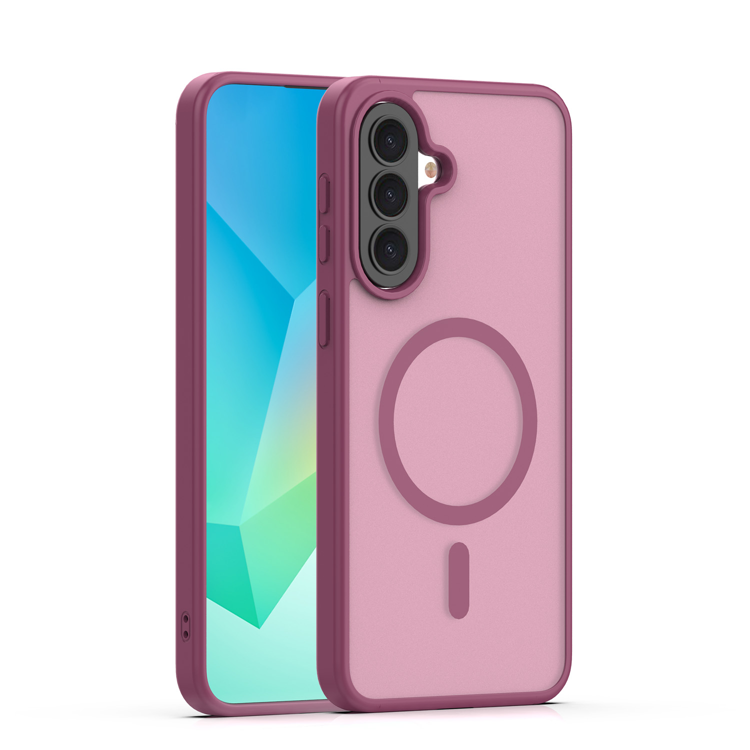 Mag Matt maciņš Samsung Galaxy A37 5G sarkanbrūns