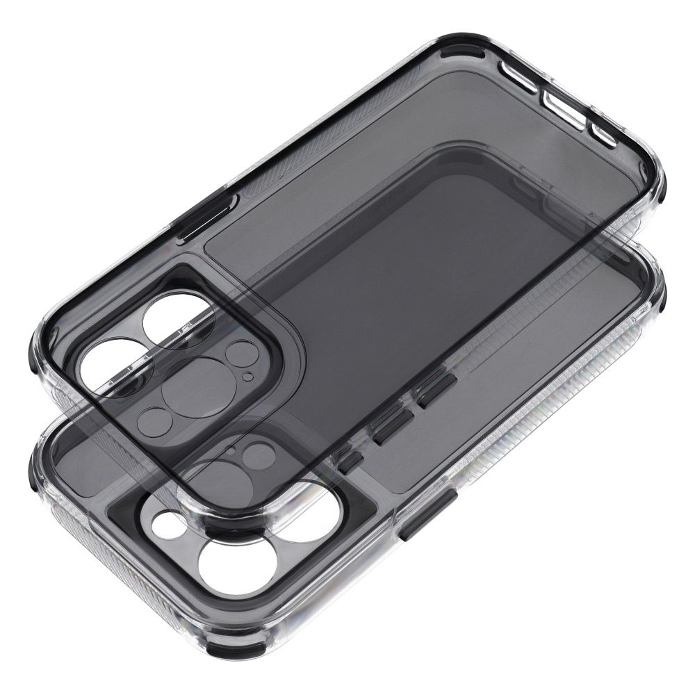 MATRIX CLEAR viedtālruņa apvalks IPHONE 12 melna