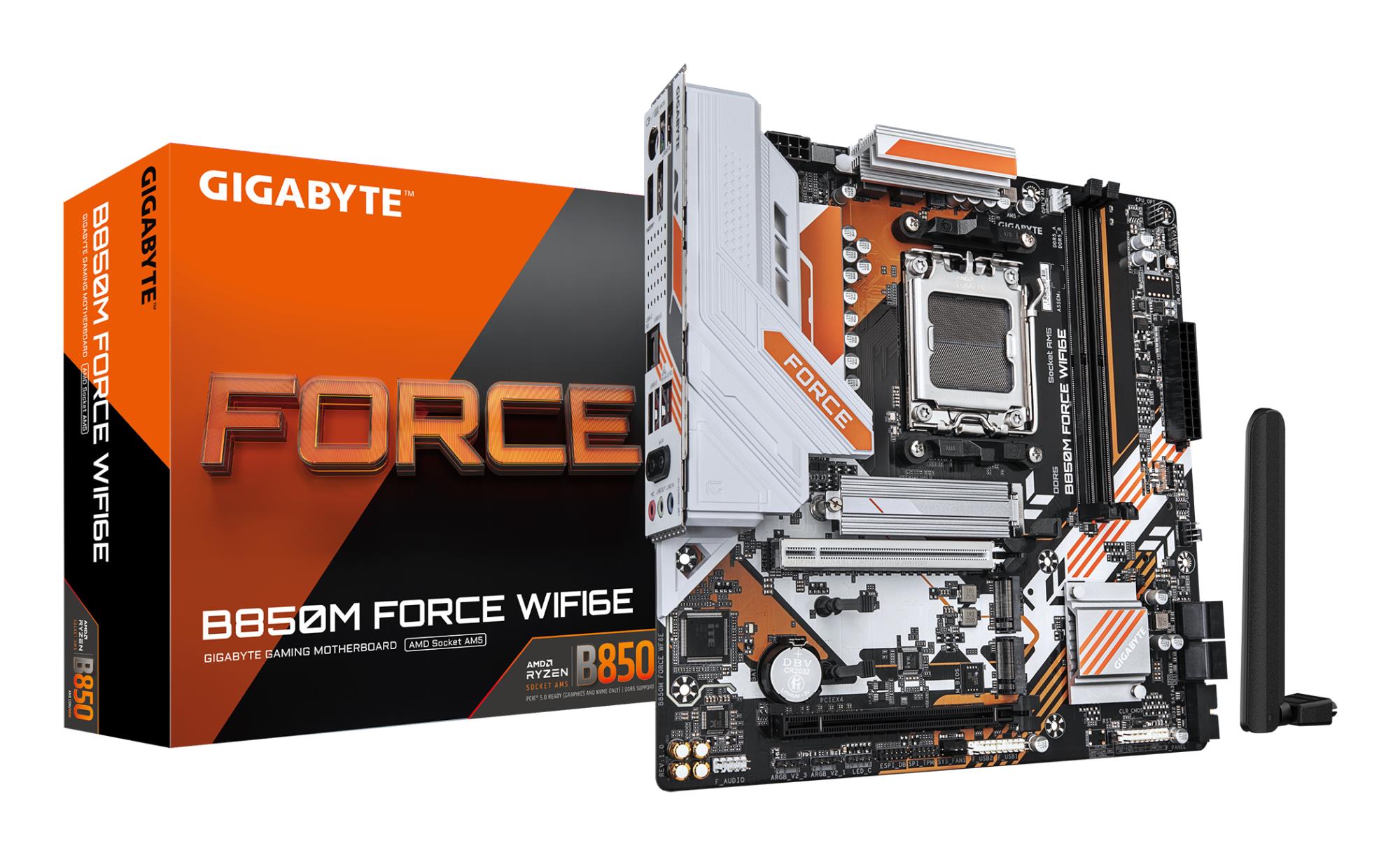 Mātesplate GIGABYTE AMD B850 SAM5 Micro-ATX DDR5 2 sloti Wi-Fi 6E