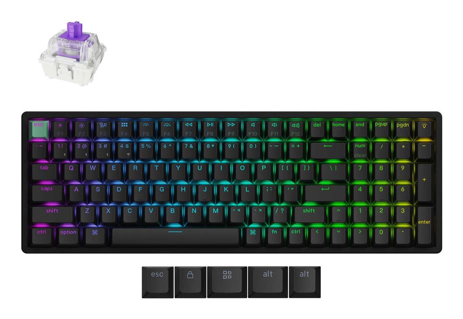 Bezvadu tastatūra KEYCHRON K4 HE Standard Ed. melna