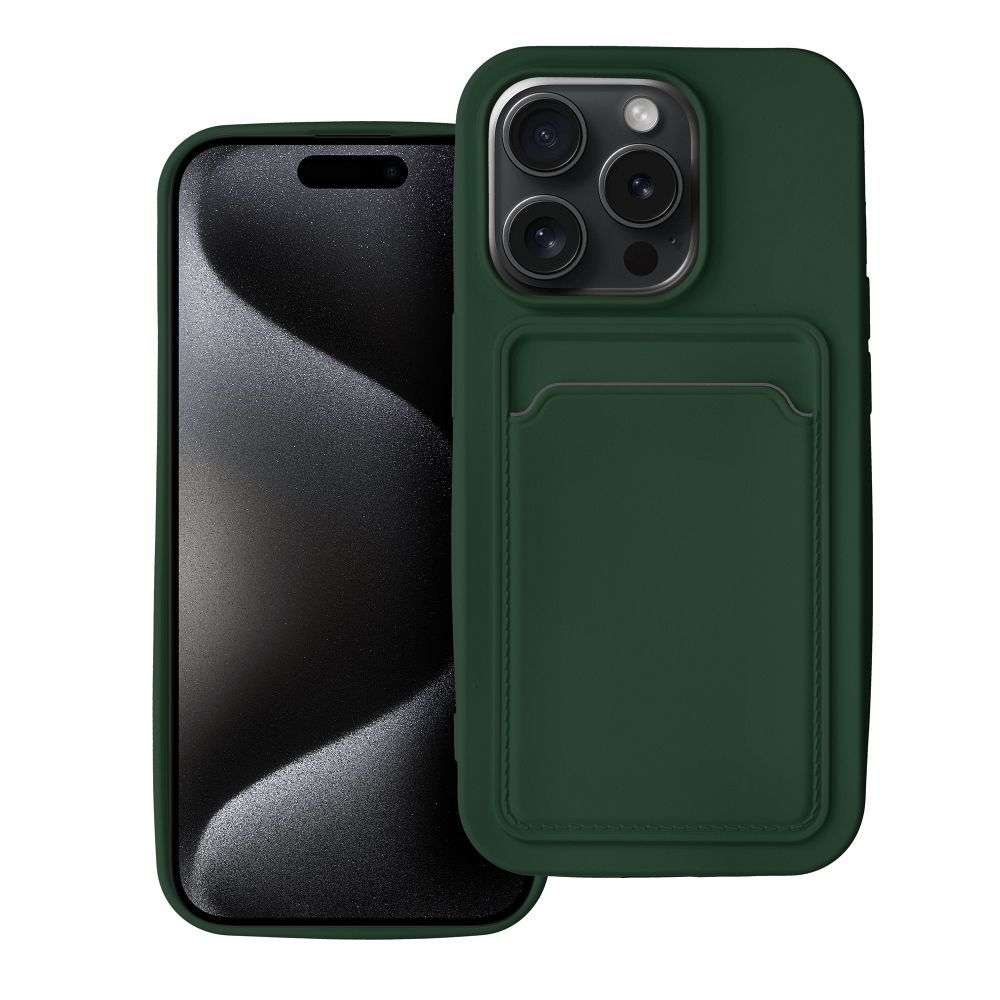CARD viedtālruņa apvalks IPHONE 15 Pro zaļš