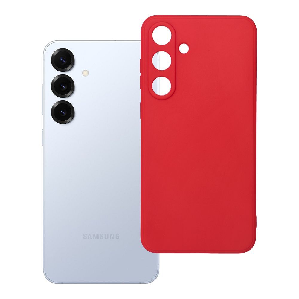 Mīksts viedtālruņa apvalks SAMSUNG S25 Plus sarkans