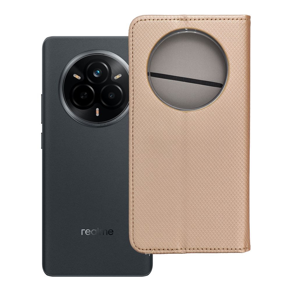SMART CASE grāmatas apvalks REALME 14 PRO zelta