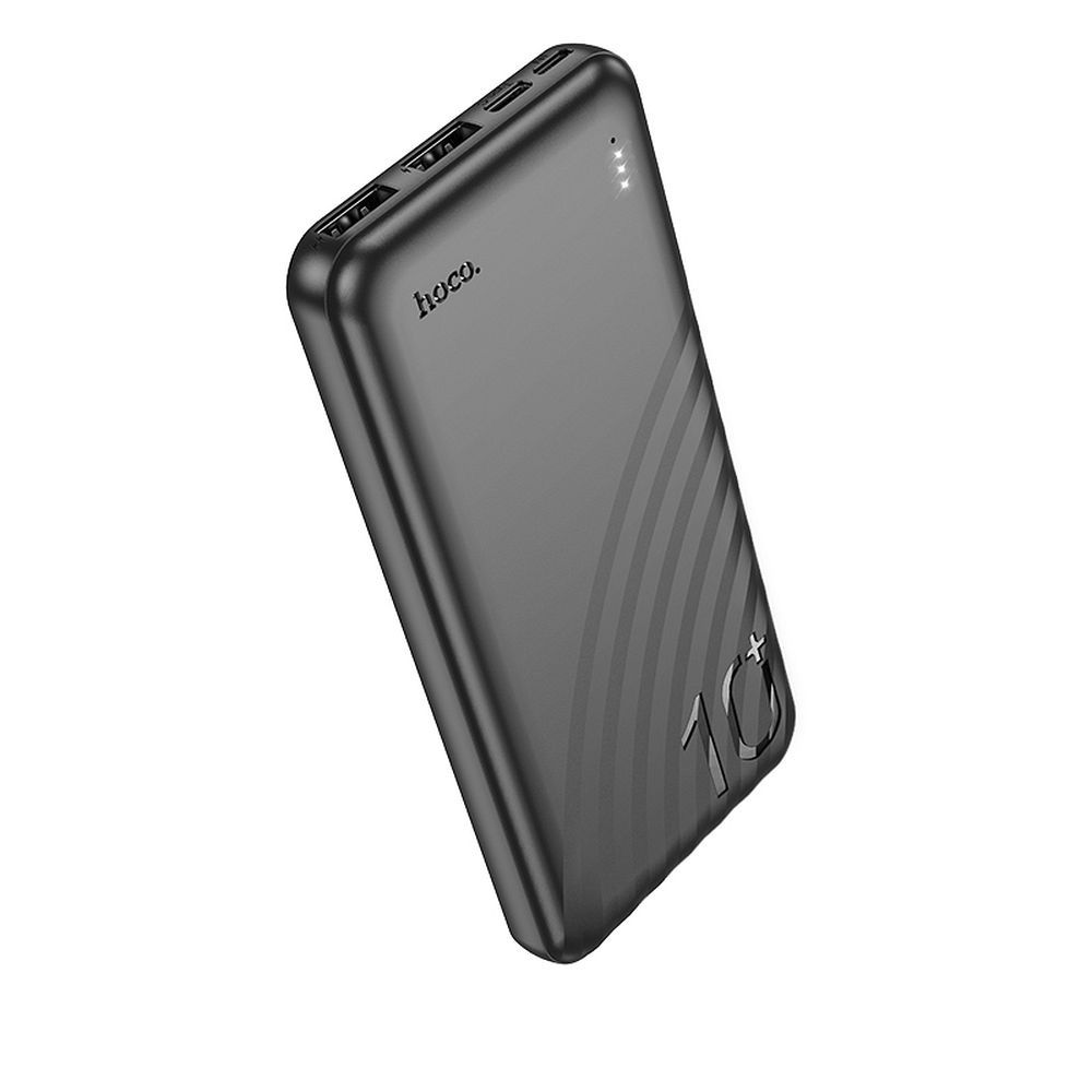 HOCO portatīvais lādētājs 10000 mAh 2A J123 melns
