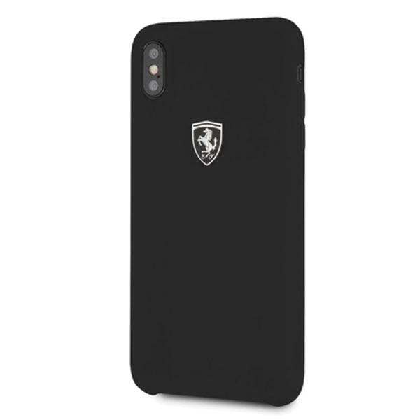 Ferrari cieta viedtālruņa apvalks iPhone Xs Max - melns/melns Silikona Off Track
