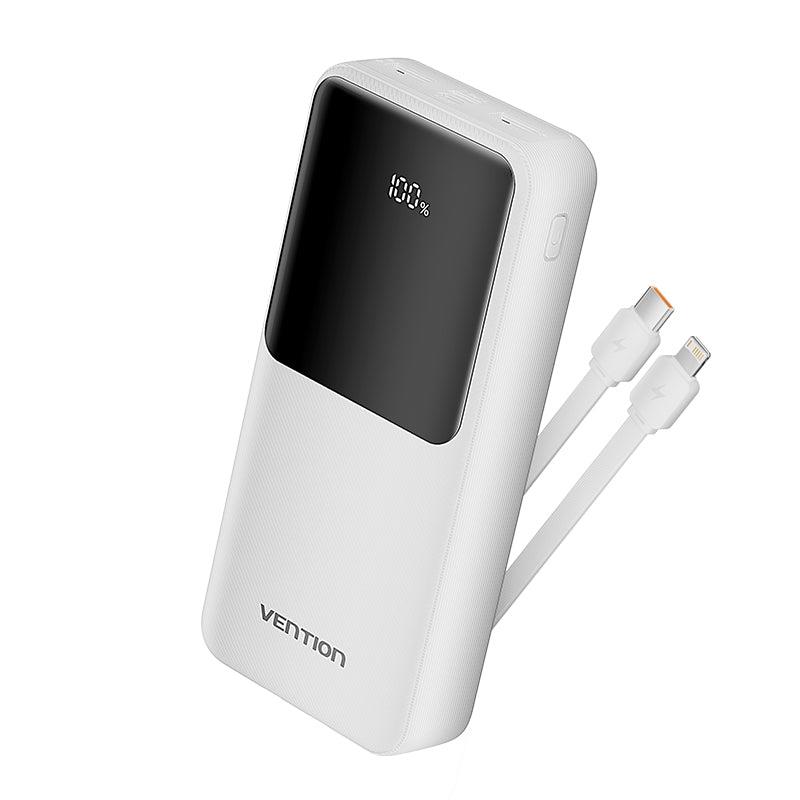 Vention FHPW0 ārējais akumulators USB 20000mAh 22.5W balts