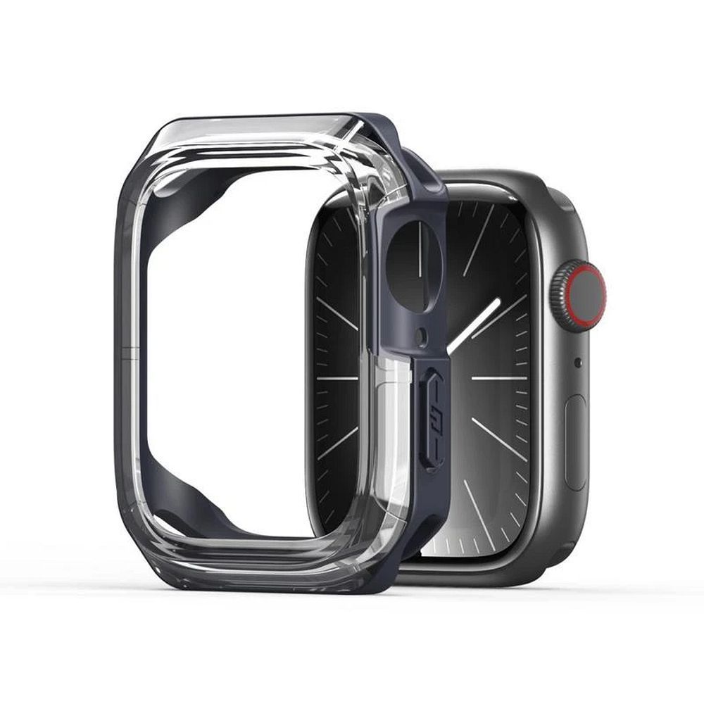DUX DUCIS apvalks TAMO Apple Watch 10 sērijai 42 mm caurspīdīgs ar tumši zilu
