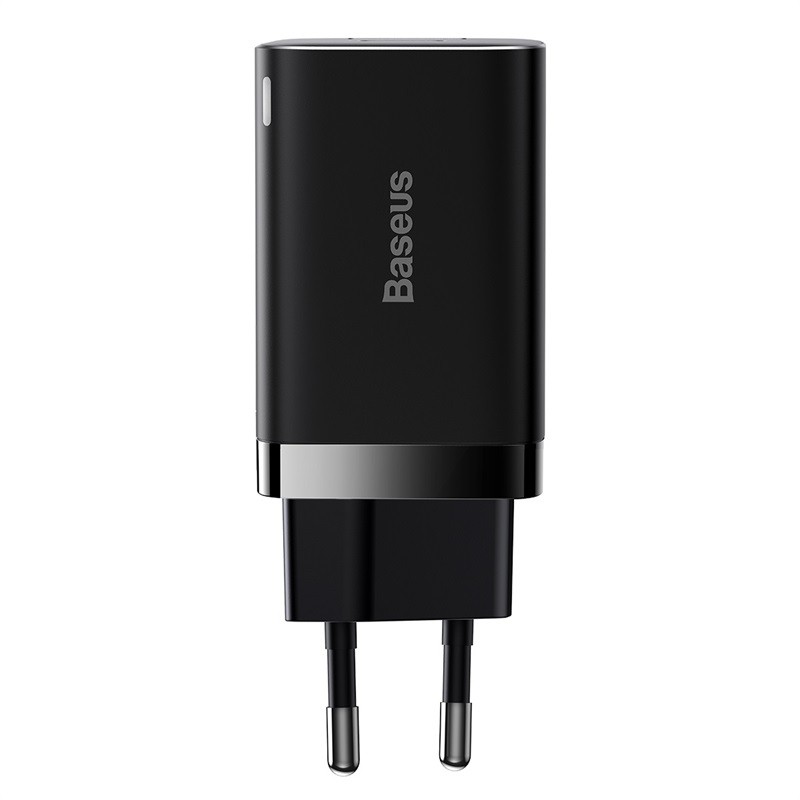 BASEUS lādētājs USB A + Type C PD QC3.0 30W CCSUPP-E02/CCCJG30UE melns