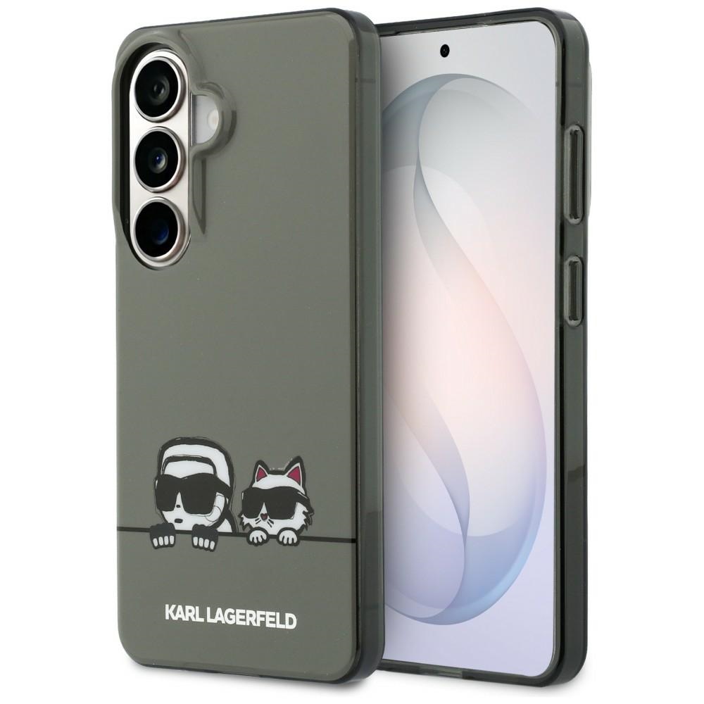 Karl Lagerfeld maciņš IML Peekaboo Karl un Choupette MagSafe priekš Samsung Galaxy S26 melns