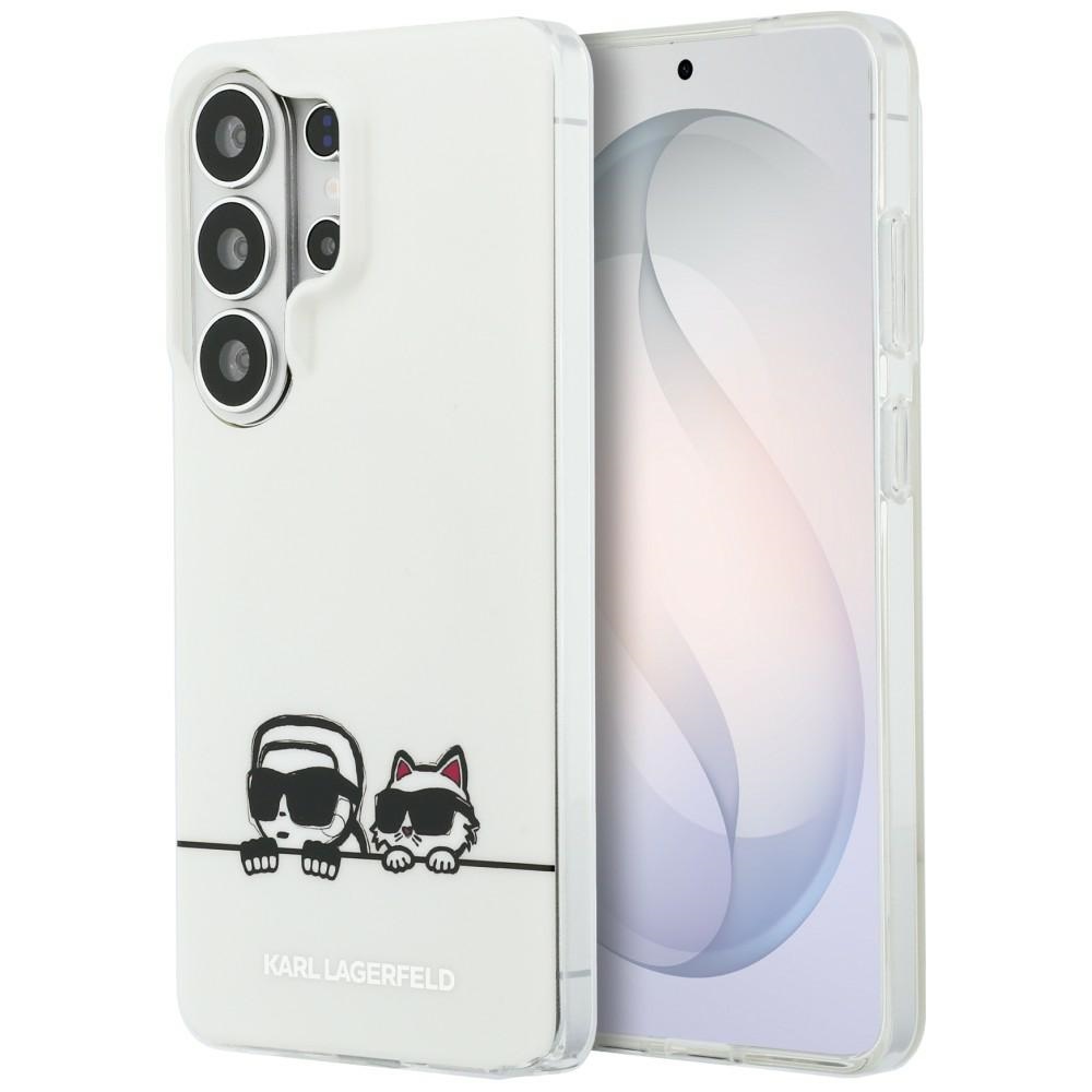 Karl Lagerfeld maciņš IML Peekaboo Karl un Choupette MagSafe priekš Samsung Galaxy S26 Ultra caurspīdīgs
