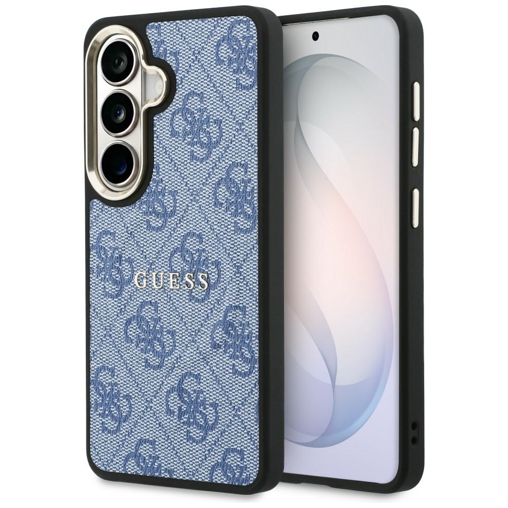 Guess maciņš 4G Embossed Ring MagSafe priekš Samsung Galaxy S26 zils