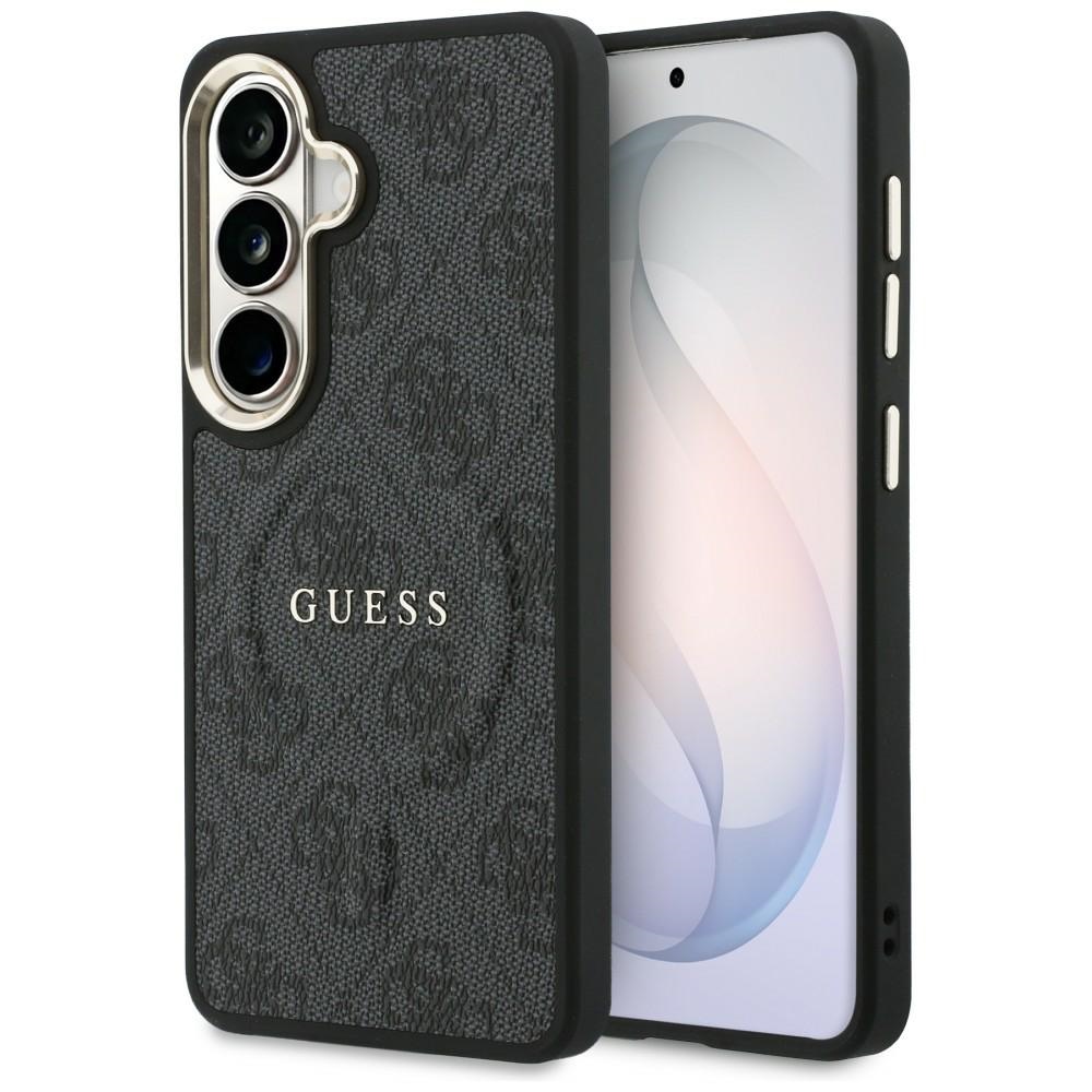 Guess maciņš 4G Embossed Ring MagSafe for Samsung Galaxy S26 Plus melns