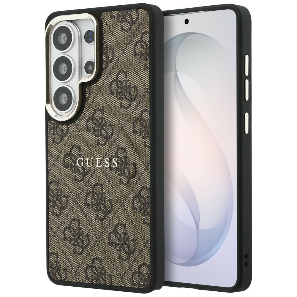 Guess maciņš 4G Embossed Ring MagSafe priekš Samsung Galaxy S26 Ultra brūns