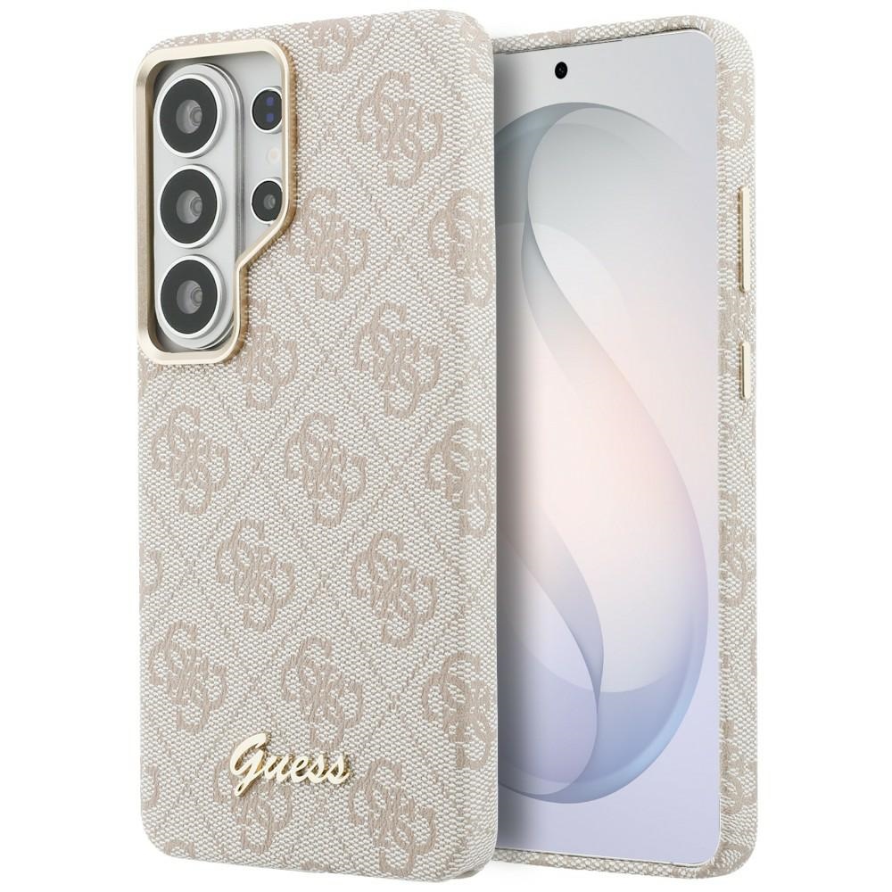 Guess maciņš 4G Script MagSafe priekš Samsung Galaxy S26 Ultra rozā