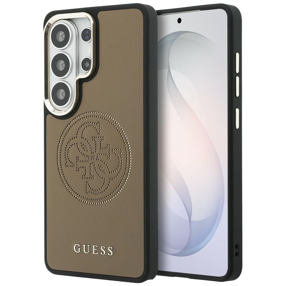 Guess maciņš Perforated Logo MagSafe priekš Samsung Galaxy S26 Ultra brūns