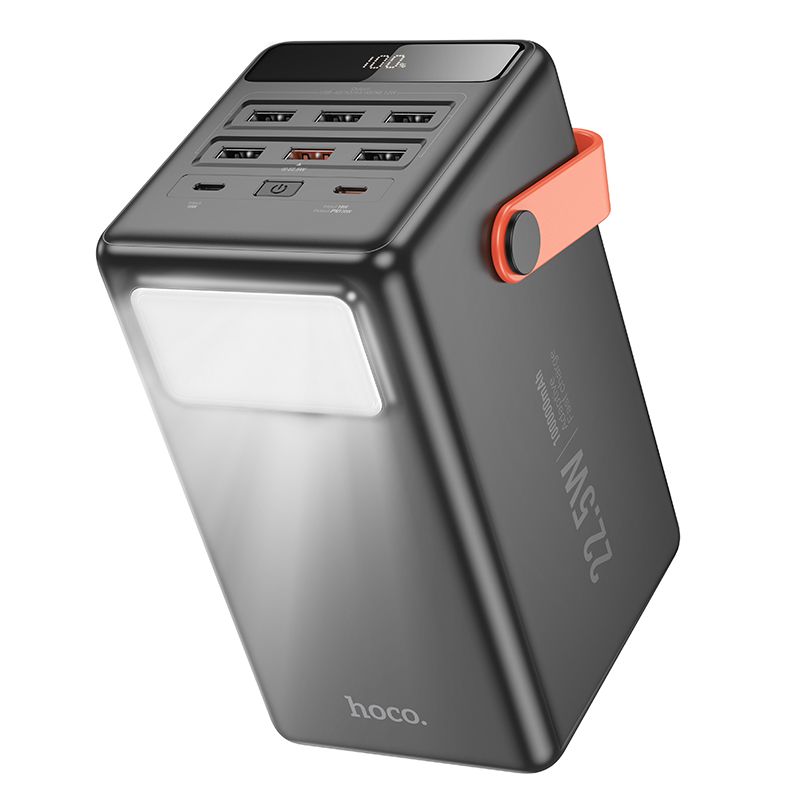Portatīvais lādētājs Hoco J142 22.5W+PD20W 100000mAh melns