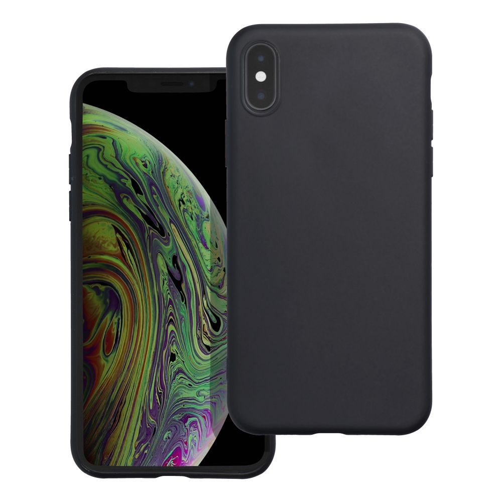 Matēts viedtālruņa apvalks IPHONE XS Max melns