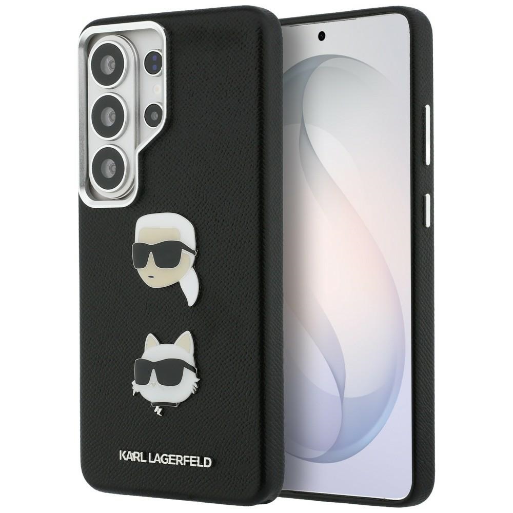 Karl Lagerfeld maciņš Saffiano Double Heads Metal Samsung Galaxy S26 Ultra melns
