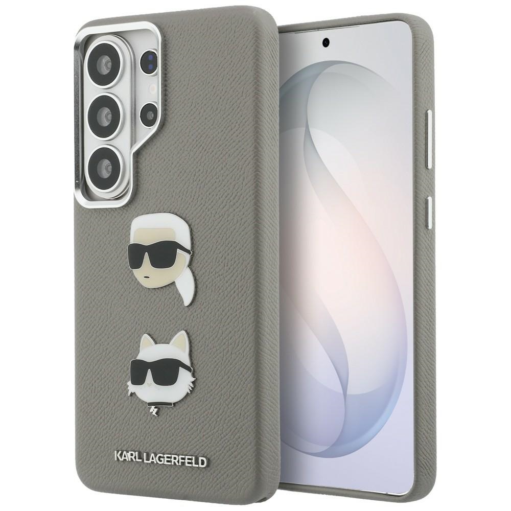 Karl Lagerfeld maciņš Saffiano Double Heads Metal Samsung Galaxy S26 Ultra sudraba