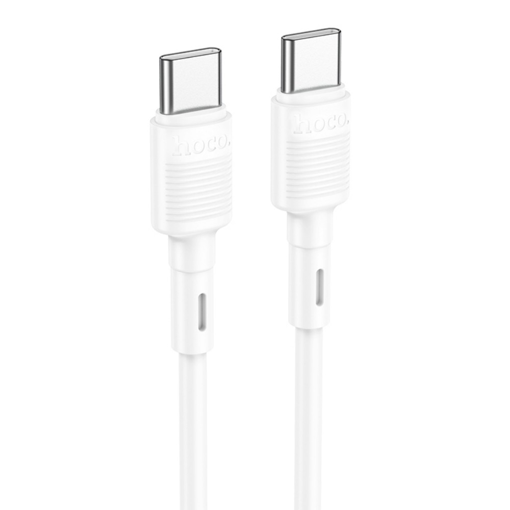 Kabelis USB C uz USB C Hoco 3A 60W 1 m X83 balts
