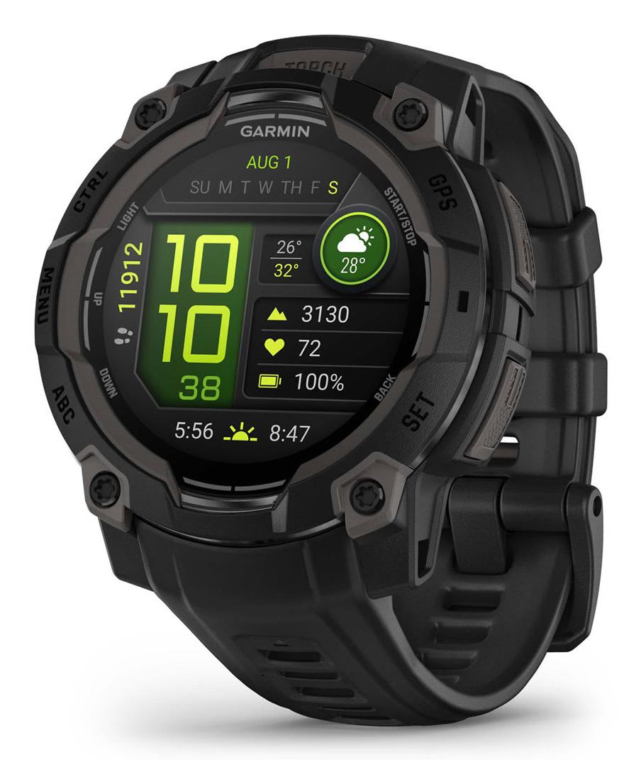 Garmin Instinct 3 AMOLED viedpulkstenis melns