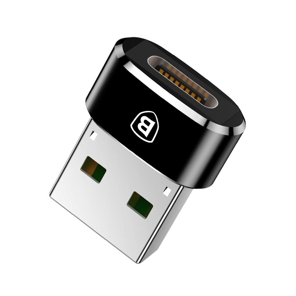 Baseus OTG adapteris mini USB-C – USB konvertētājs melns
