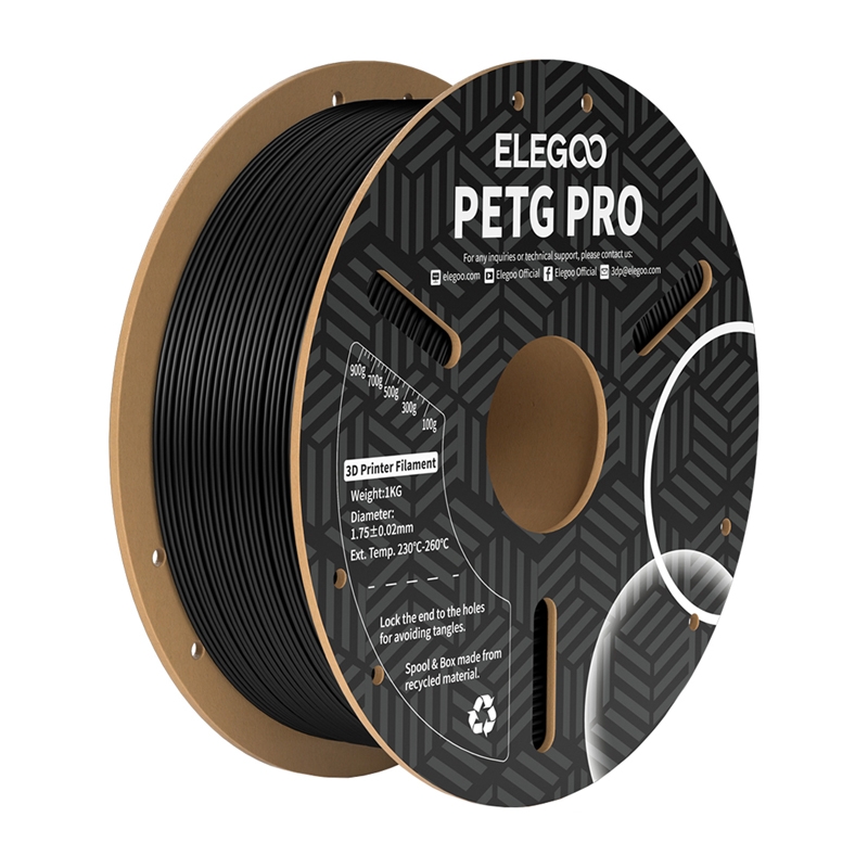 ELEGOO PETG Pro Filaments (Melns)