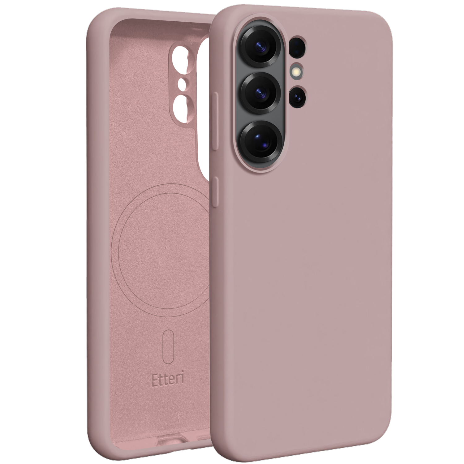 Etteri Silikona Mag maciņš for Samsung Galaxy S26 Ultra gaiši rozā