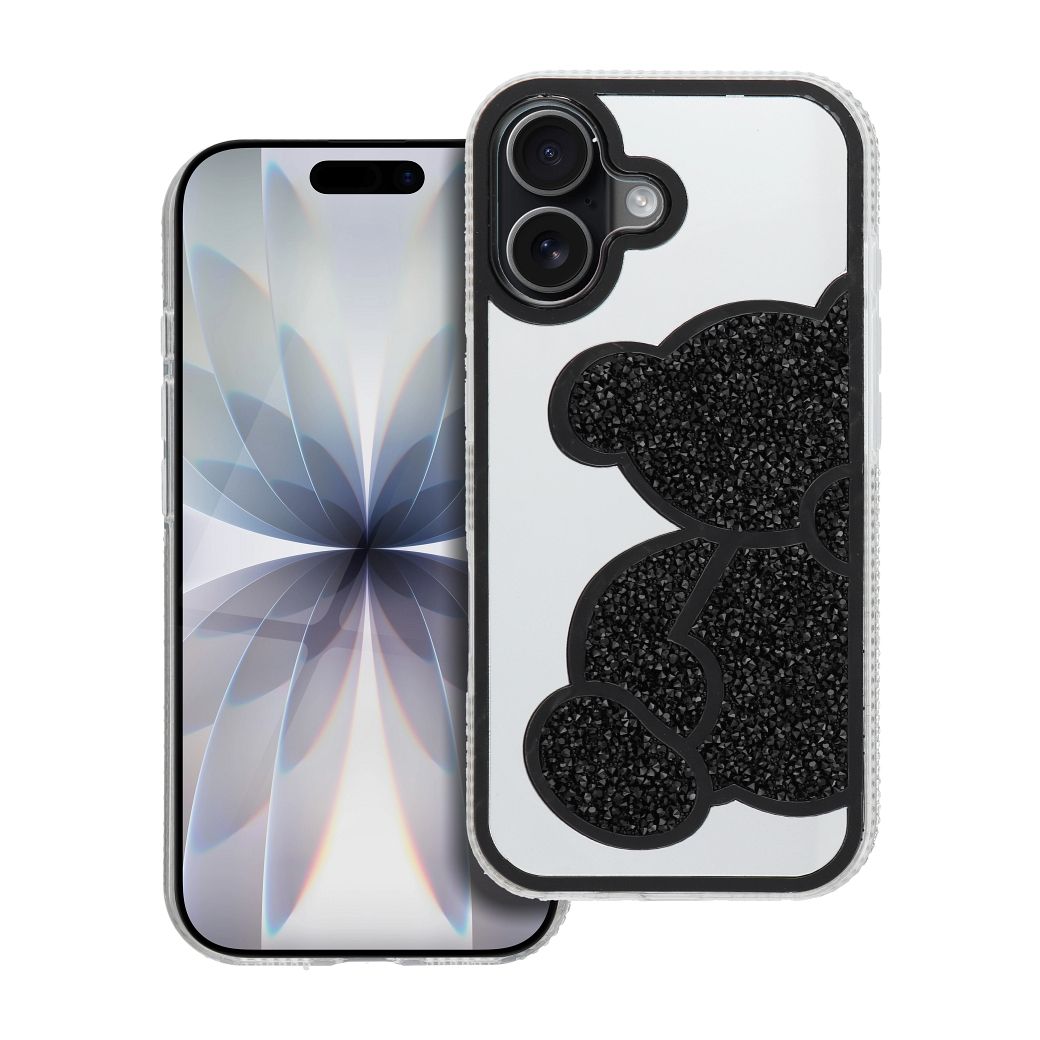 TEDDY BEAR viedtālruņa apvalks IPHONE 17 melns