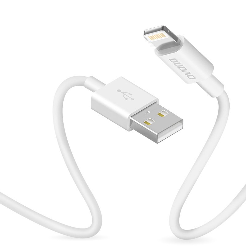 Dudao kabelis USB / Lightning 3A 1m balts (L1L balts)