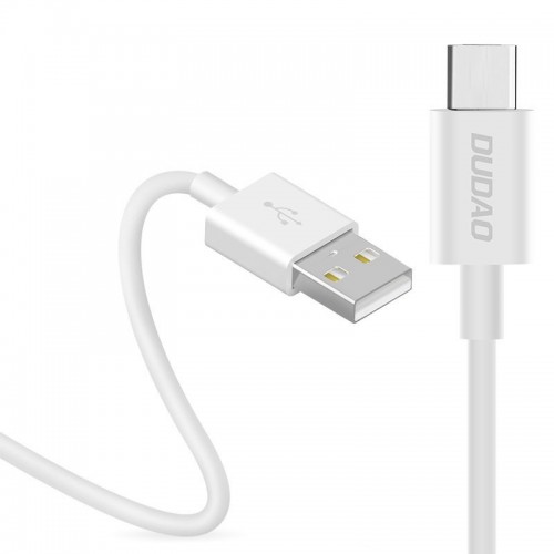 USB Kabelis Dudao L1T balts Type-C 100cm (līdz 3A)